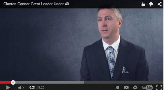 CC GreatLeader Thumb2 - Video of Clayton Connor's Great Leaders Under 40 Comments